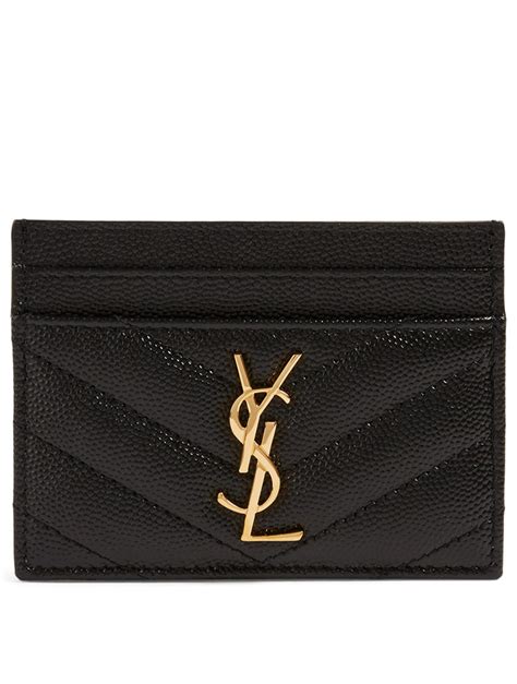 ysl card holder black hardware|ysl card holder on sale.